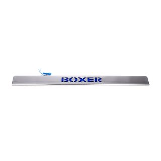 Chromleiste über dem Kennzeichen mit LED-Blau (Edelstahl) Peugeot Boxer 2006-2025 Foto 2