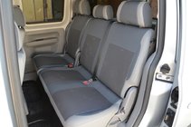 Volkswagen Caddy 2010-2015 Autositzbezüge (Kunstleder↗Stoff, Premium) Foto 5