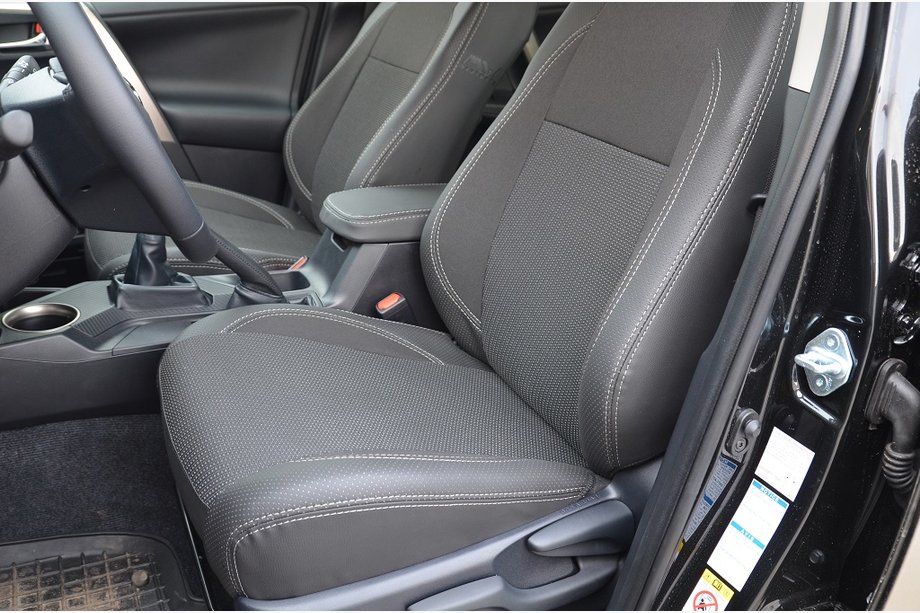 Toyota Rav 4 2013-2018 Autositzbezüge (Kunstleder↗Stoff, Premium) Foto 2