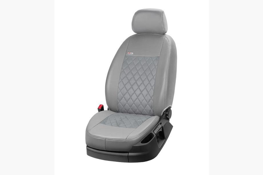 DAF CF 2000-2013 Autositzbezüge Kunstleder+Stoff+Alcantara Eco Prestige Antara (Vordersitze) Foto 3
