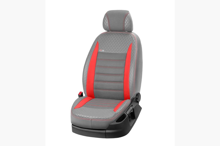 Renault Master 2011-2023 Autositzbezüge Kunstleder+Stoff+Alcantara Vip Elite 2020 (Vordersitze) Foto 4