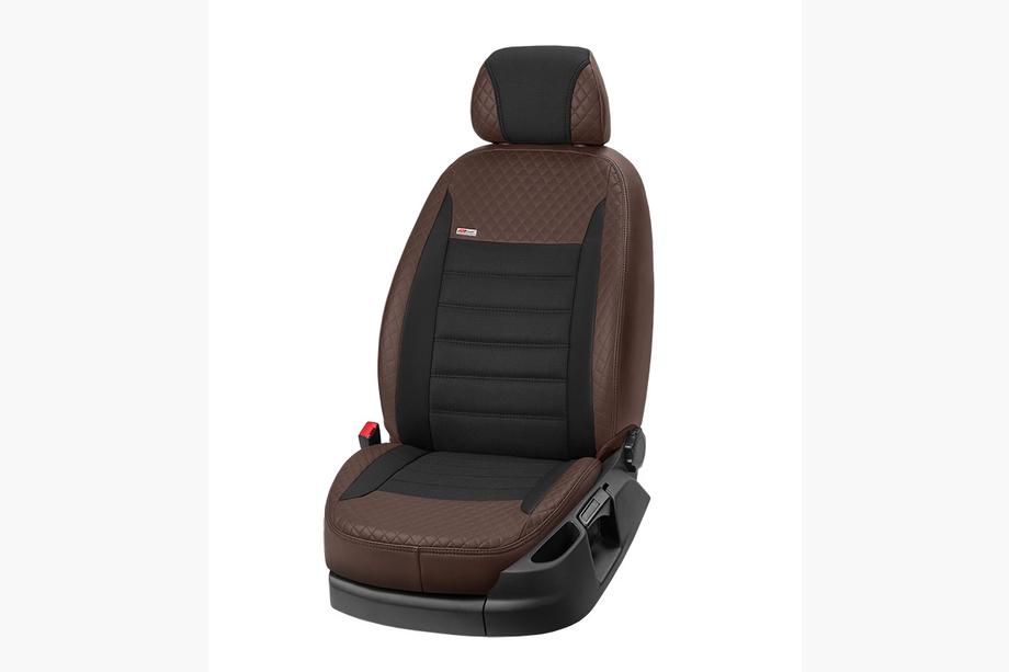 Renault Master 2011-2023 Autositzbezüge Kunstleder+Stoff+Alcantara Vip Elite 2020 (Vordersitze) Foto 11