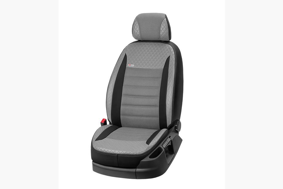Renault Master 2011-2023 Autositzbezüge Kunstleder+Stoff+Alcantara Vip Elite 2020 (Vordersitze) Foto 15