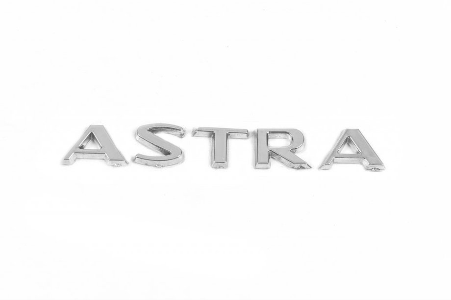 Opel Astra G classic 1998-2012 Schriftzug Astra (128mm x 17mm) Image