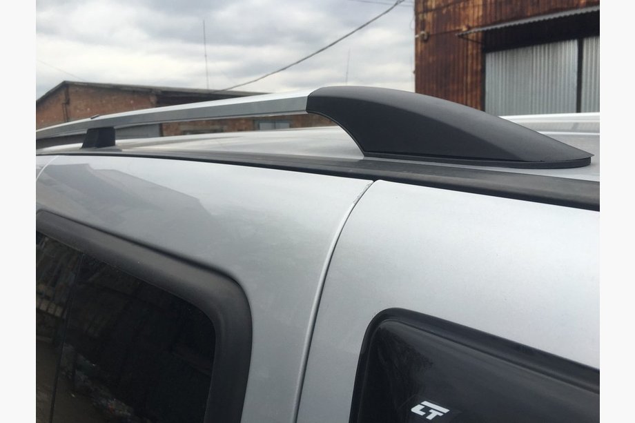 Fiat Doblo I 2005-2010 Dachreling Chrom Standardbasis, Kunststofffüße Foto 5