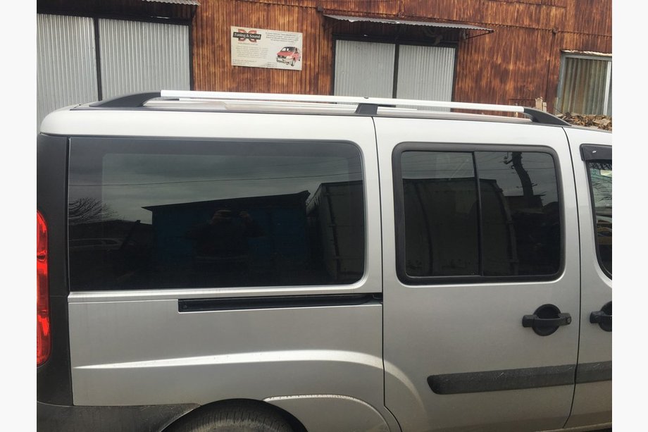 Fiat Doblo I 2005-2010 Dachreling Chrom Standardbasis, Kunststofffüße Foto 7