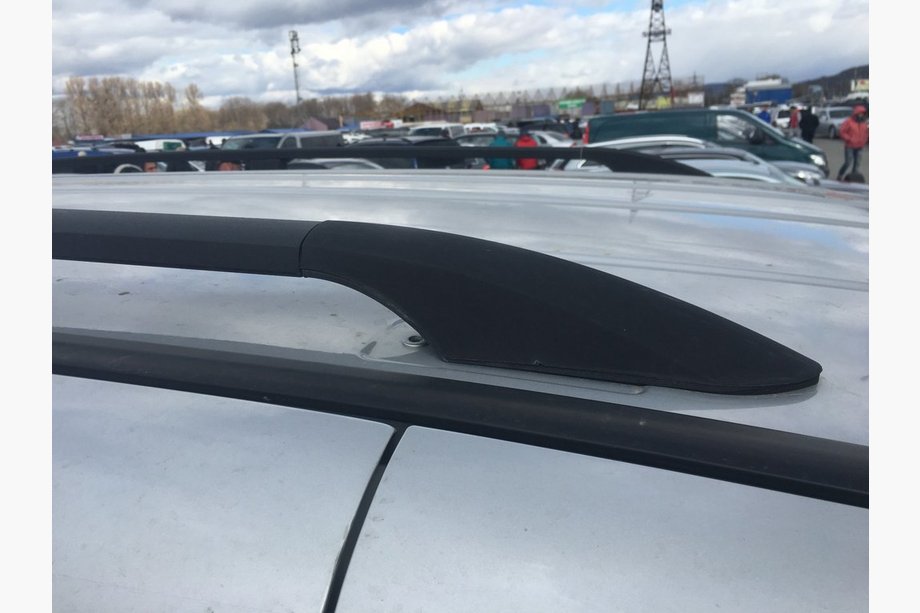 Fiat Doblo II 2010-2022 Dachreling Schwarz Maxi, Metallfuesse Foto 2