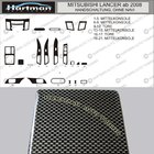 Mitsubishi Lancer X 2008- ANGEBOT! Armaturenbrett Blenden in Carbon-Optik Foto 1