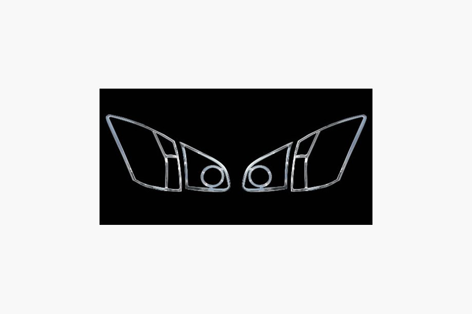 Nissan Qashqai 2007-2010 Chrom Rückleuchten Abdeckungen (2 Stk, Kunststoff) Image