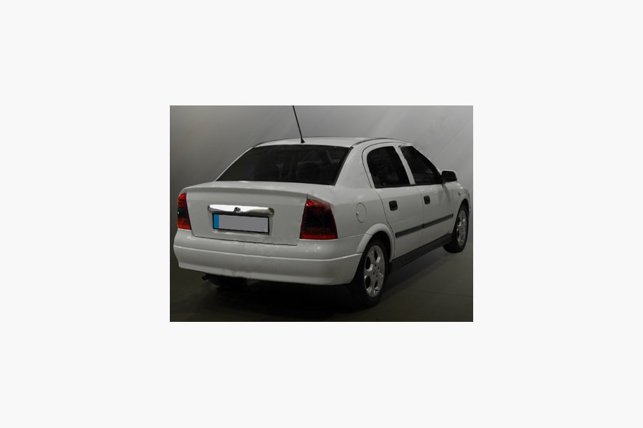 Opel Astra G classic 1998-2012 Chromleiste über dem Kennzeichen (Edelstahl) OmsaLine - Italienischer Edelstahl Image