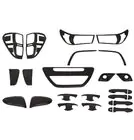 Toyota Hilux 2015- Set Zierleisten (schwarzes ABS) Foto 1