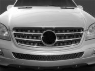 Mercedes ML W164 2005-2011 Chrom Kühlergrill Blenden (5 Stk., Edelstahl) Carmos - Türkischer Edelstahl Foto 1