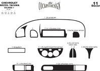 Chevrolet Tacuma/Rezzo 2000-2008 Innenraum Abdeckungen Carbon Foto 2