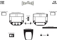 Ford C-Max 2004-2010 Armaturenbrett Abdeckungen Carbon Foto 4