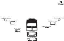Toyota Avensis 2003-2009 Armaturenbrett Abdeckung Small Holz Foto 4