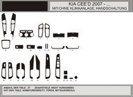 Kia Ceed 2007-2012 Armaturenbrett Abdeckungen Blau Foto 1