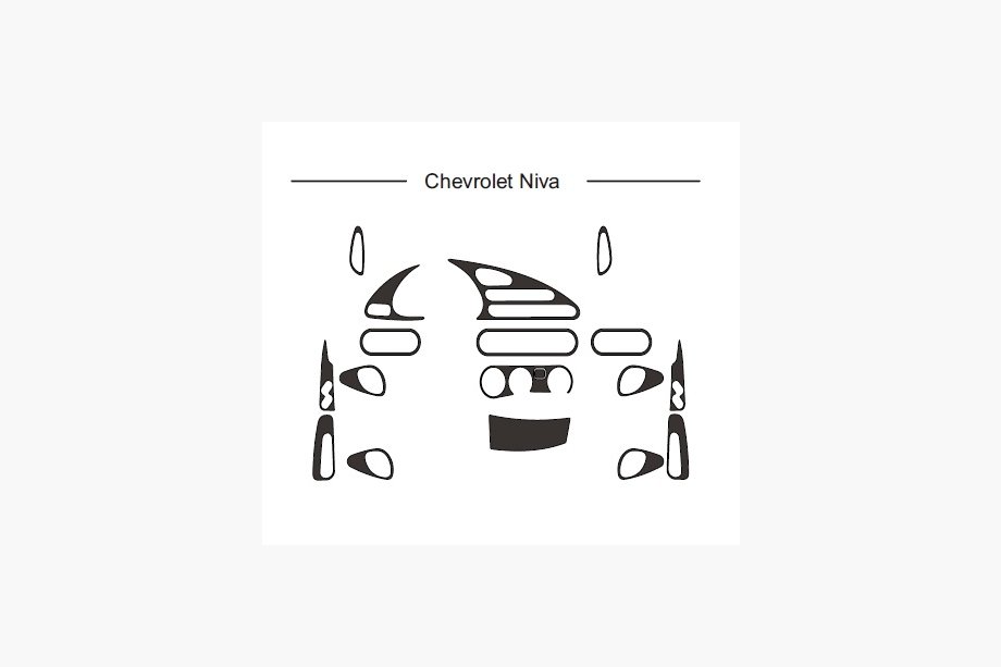 Chevrolet Niva 1998-2020 Armaturenbrett Abdeckungen (Hartman) Image