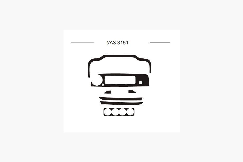 UAZ 3151 1985–2003 Armaturenbrett Abdeckungen (Hartman) Image