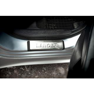 Einstiegsleisten Edelstahl Omsa 4 Stück Mitsubishi Lancer X 2008- Foto 3