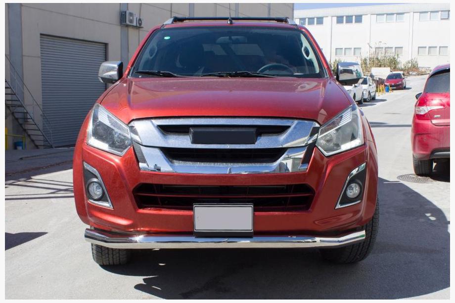 Isuzu D-Max 2011-2019 Frontschutzbügel Texas (76mm, Edelstahl) Foto 1