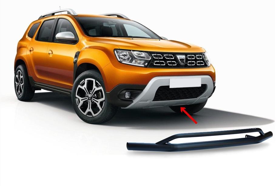 Renault Duster 2018-2024 Frontschutzbügel Vegas (60/42mm, schwarz) Foto 2