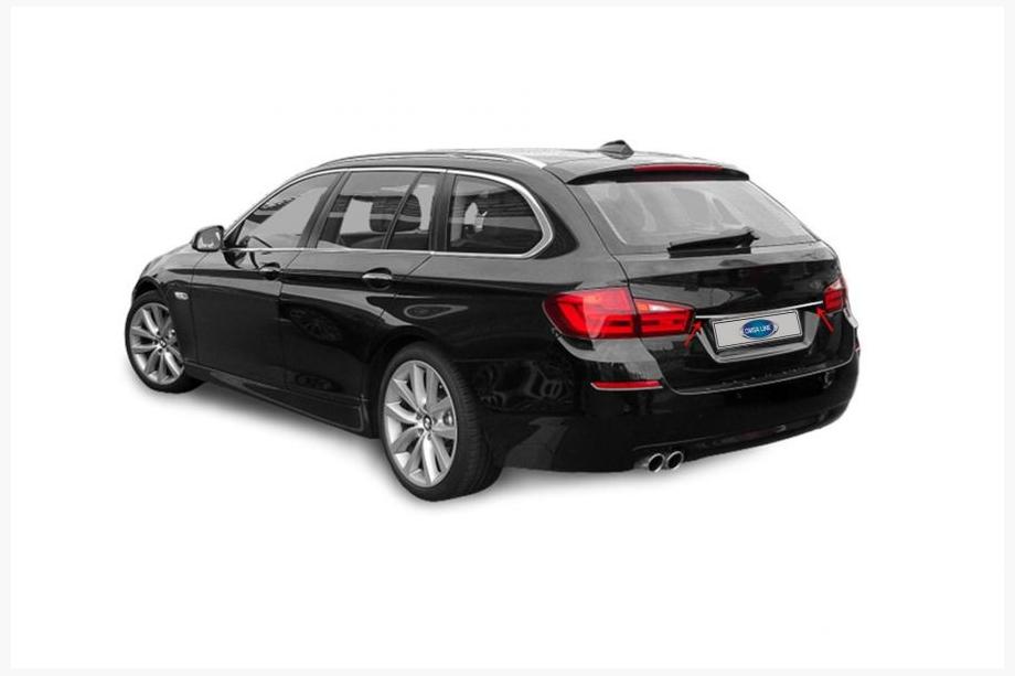 BMW 5 Series F10/F11 2010–2016 Chromleiste über dem Kennzeichen SW (Edelstahl) Foto 1