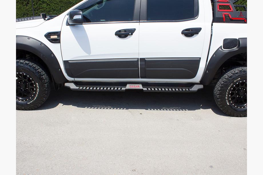 Fiat Fullback 2016- Seitenstufen Dakar V2 ohne LED (2 Stk, Metall) Foto 4