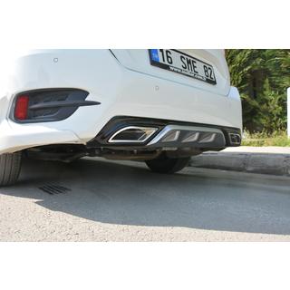 Heckdiffusor für Heckstoßstange (Meliset, in Wagenfarbe) Honda Civic Sedan X 2016-2021 Foto 1