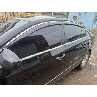 Windabweiser mit Chromleisten SD (EU, 4 Stk, Niken) Volkswagen Passat B6 2006-2012 Foto 1