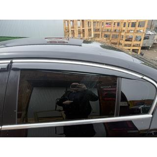 Windabweiser mit Chromleisten SD (EU, 4 Stk, Niken) Volkswagen Passat B6 2006-2012 Foto 2