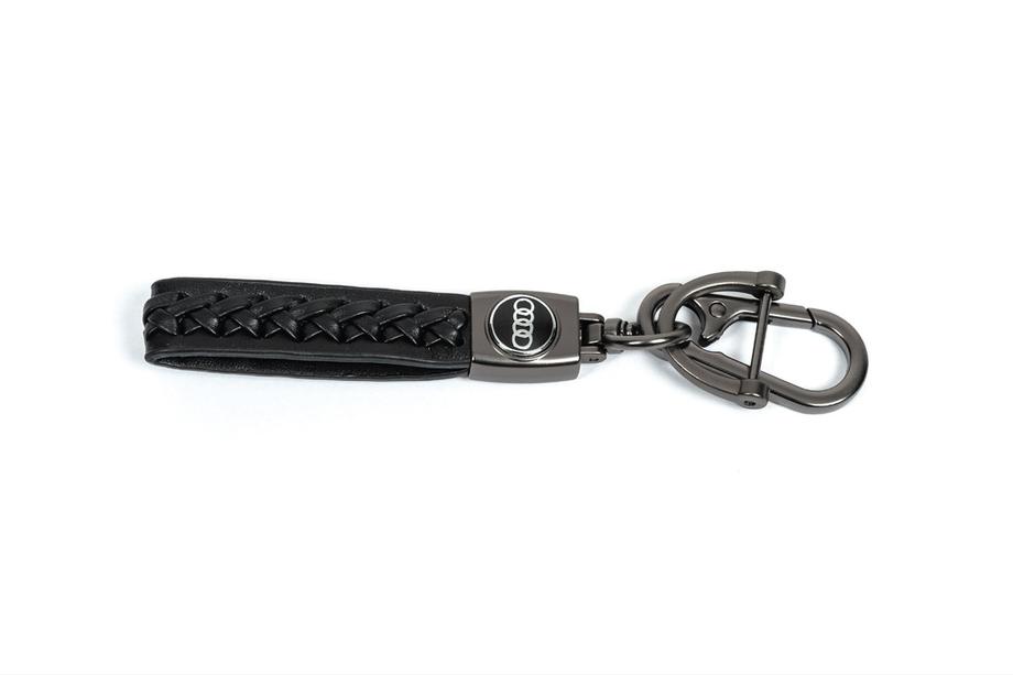 Audi Leder Schlüsselanhänger V2 mit Audi Logo Image