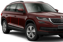 Skoda Kodiaq 2016-2023 Türleisten OmsaLine Edelstahl Foto 1