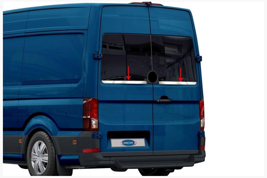 Volkswagen Crafter 2016- Fensterkanten Edelstahl Abdeckung (2 Stk) Image