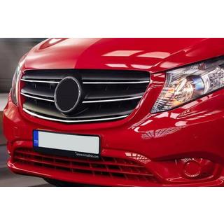 Chrom Kühlergrill Abdeckungen 2020+ (5 Stk, Edelstahl) Mercedes Vito/V-class W447 2014- Foto 1