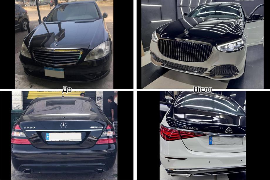Mercedes S-class W221 2005-2013 W223 Maybach Restyling-Kit Foto 3