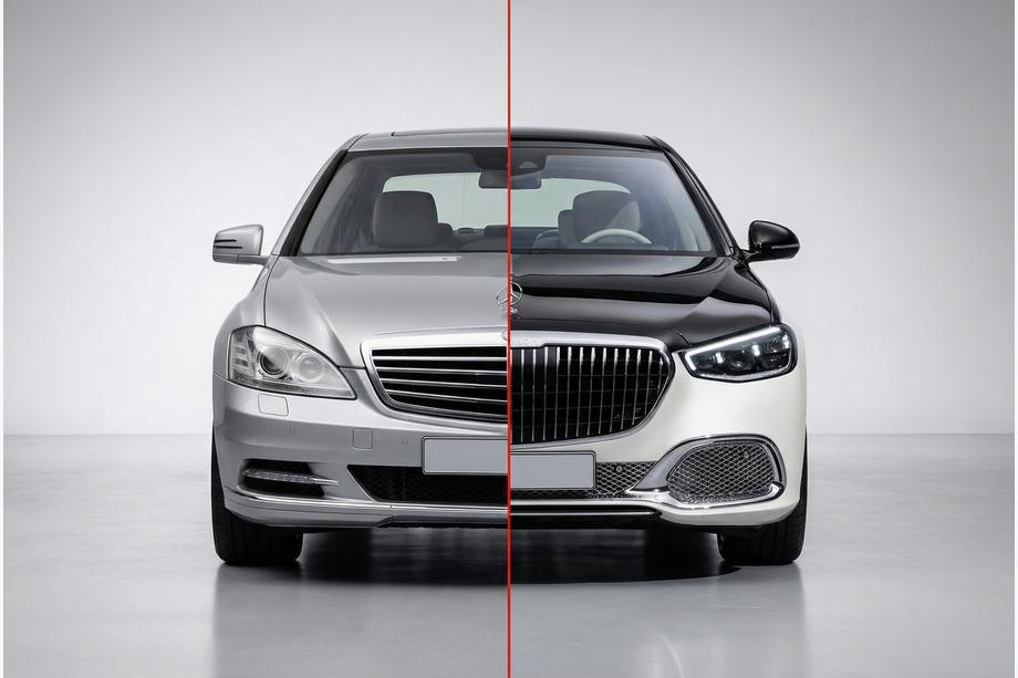 Mercedes S-class W221 2005-2013 W223 Maybach Restyling-Kit Foto 1
