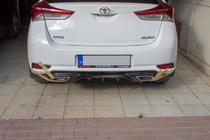 Toyota Auris 2012-2018 Heckdiffusor für Stoßstange (2016-2018, grundiert zum Lackieren) Foto 1