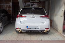 Toyota Auris 2012-2018 Heckdiffusor für Stoßstange (2016-2018, grundiert zum Lackieren) Foto 2
