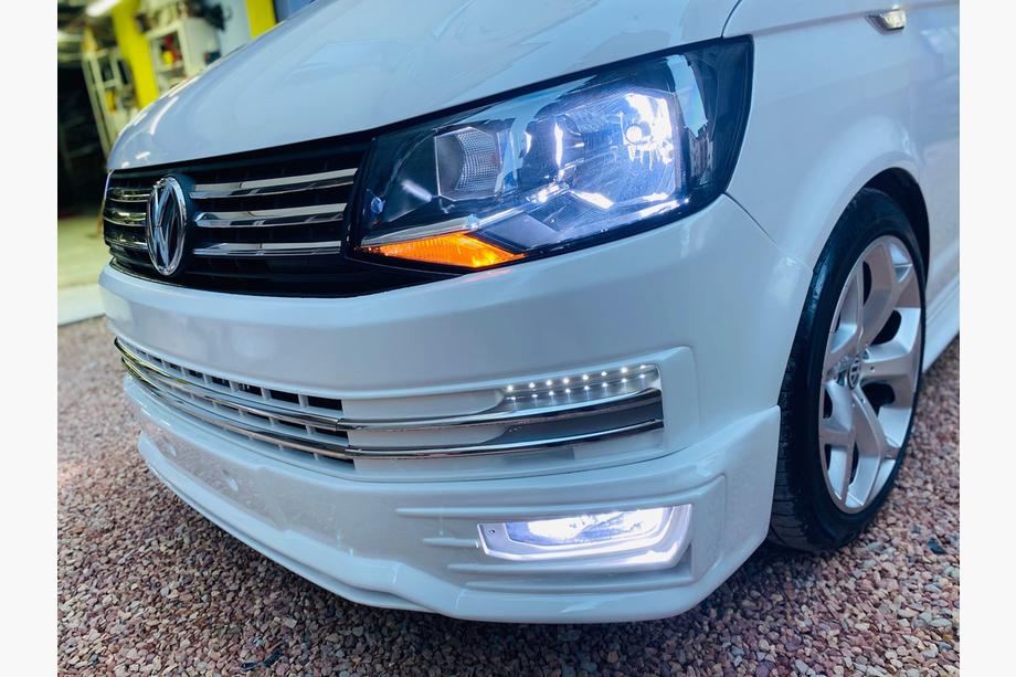 Volkswagen T6 2015-2024 Frontstoßstangenlippe Genis 2015-2018 (grundiert zum Lackieren) Foto 1