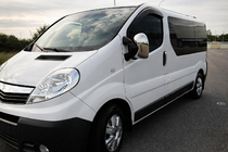 Opel Vivaro 2001–2015 Spiegelabdeckungen Chrom (2 Stk.) Chrom Kunststoff Foto 1