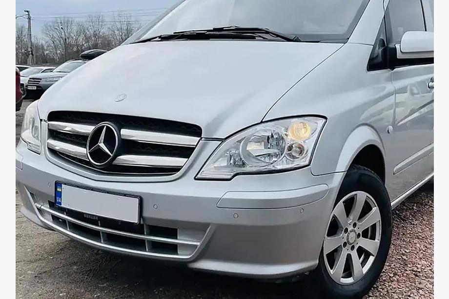 Mercedes Vito W639 2004-2014 Zierleisten für Kühlergrillkante 2010-2015 (Edelstahl) Foto 3