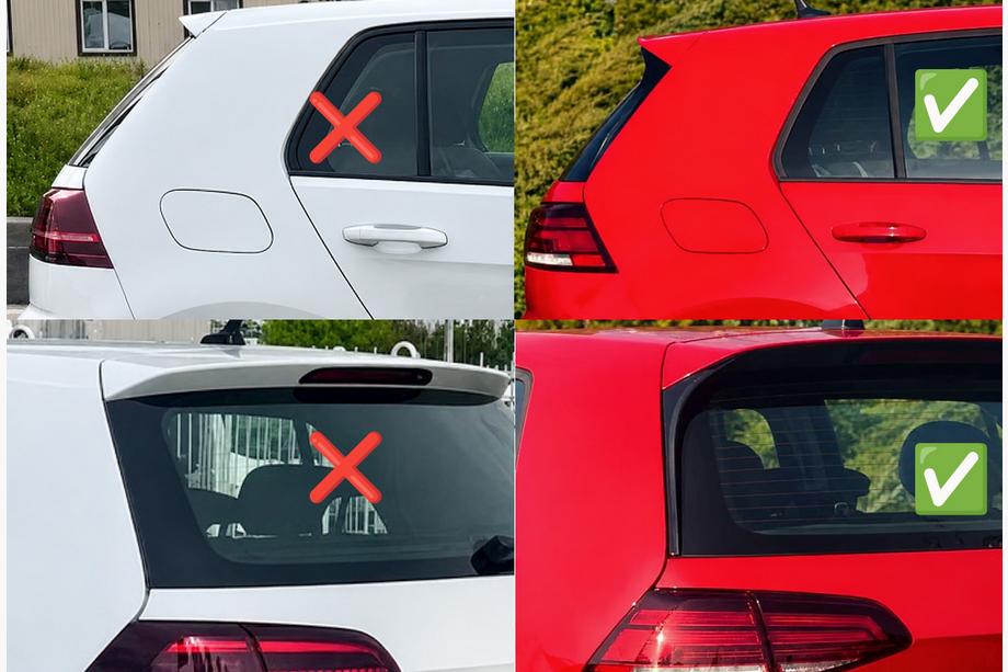 Volkswagen Golf 7/E-Golf 2012-2020 DPT Spoiler (für GTI / R HB, ABS-Kunststoff) Foto 6