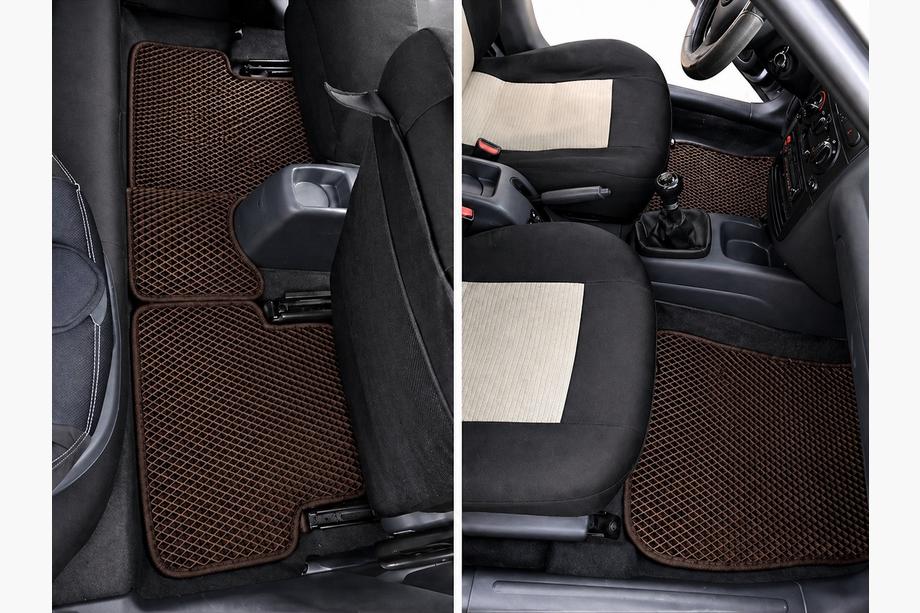 Daewoo Lanos 1998-2017 EVA Fußmatten (Braun) Image
