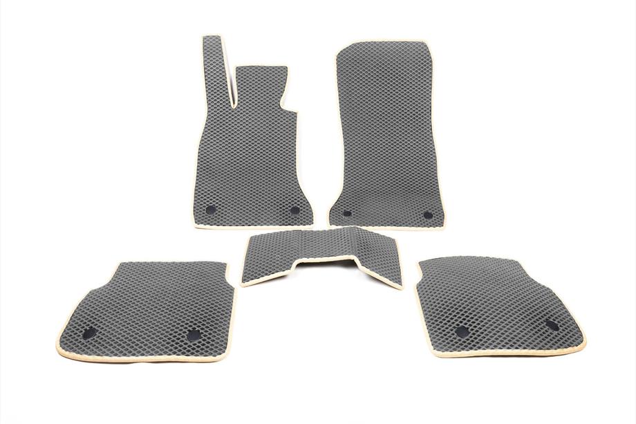 BMW 7 Series F01/F02 2008-2015 EVA Fußmatten (für F02, Beige) Image