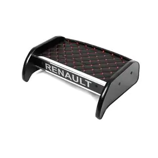 Ablage für Armaturenbrett (Schwarz mit roter Naht) Foto 1