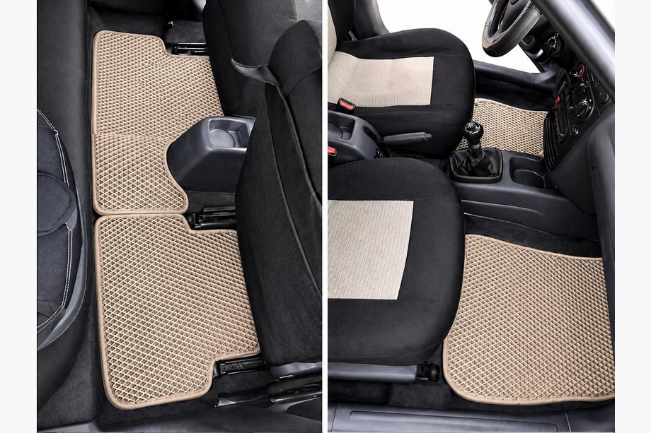 Daewoo Lanos 1998-2017 EVA Fußmatten (Beige) Image