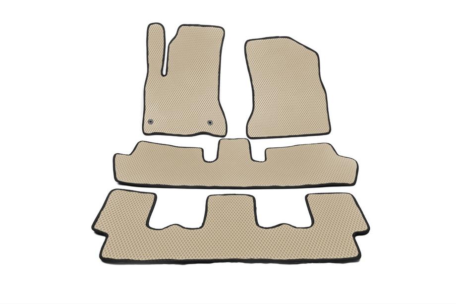 Citroen C-4 Picasso 2006-2013 EVA Fußmatten (3 Reihen, beige) Image