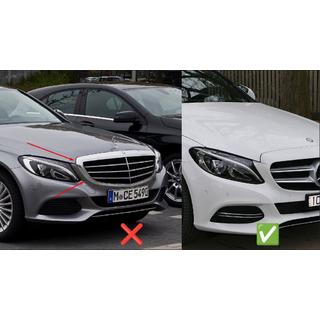 Frontgrill Panamericana GT Schwarz (für Avantgarde/AMG-Line/C43 AMG) Mercedes C-сlass W205 2014-2021 Foto 4