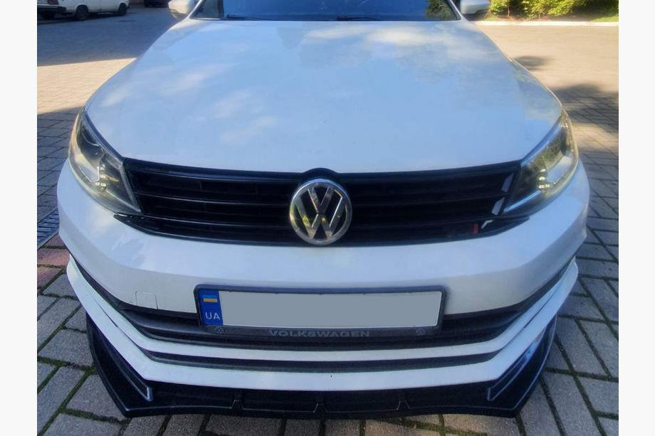 Volkswagen Jetta 2011-2018 Frontlippe Stoßstange Lip (2010-2018, Schwarz Glanz) Foto 11