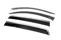 Mitsubishi L200 2015-2024 Windabweiser mit Chromleiste (4 Stk, Niken) Foto 4